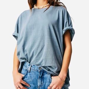 We The Free Casual Slate Blue Tee